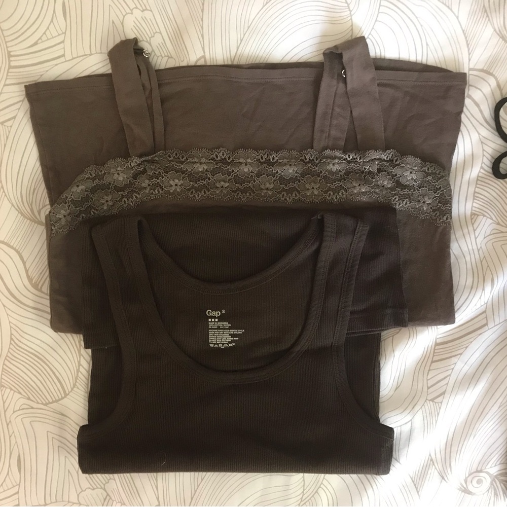Bundled Brown Tank Tops